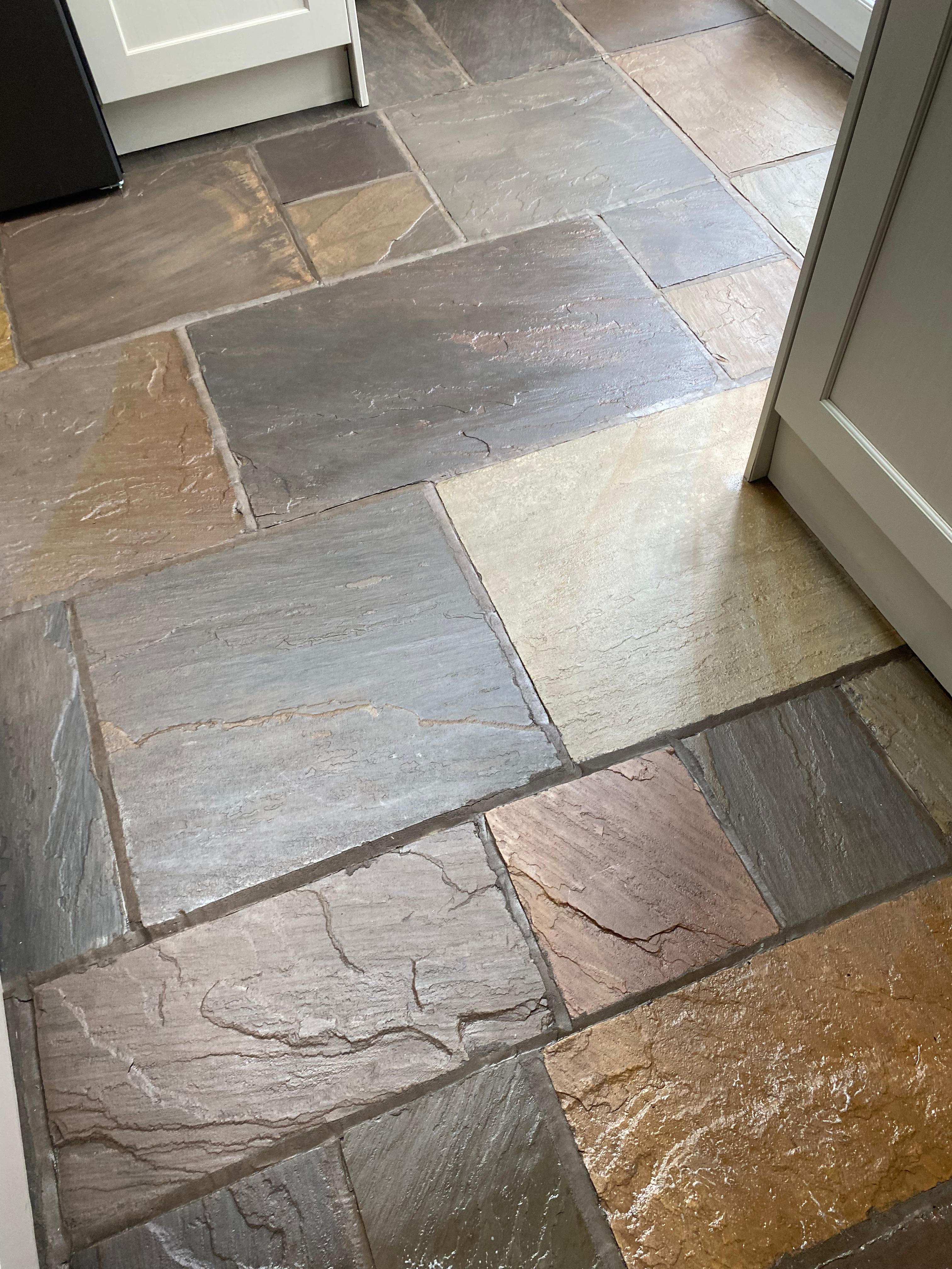Natural stone floor restoration