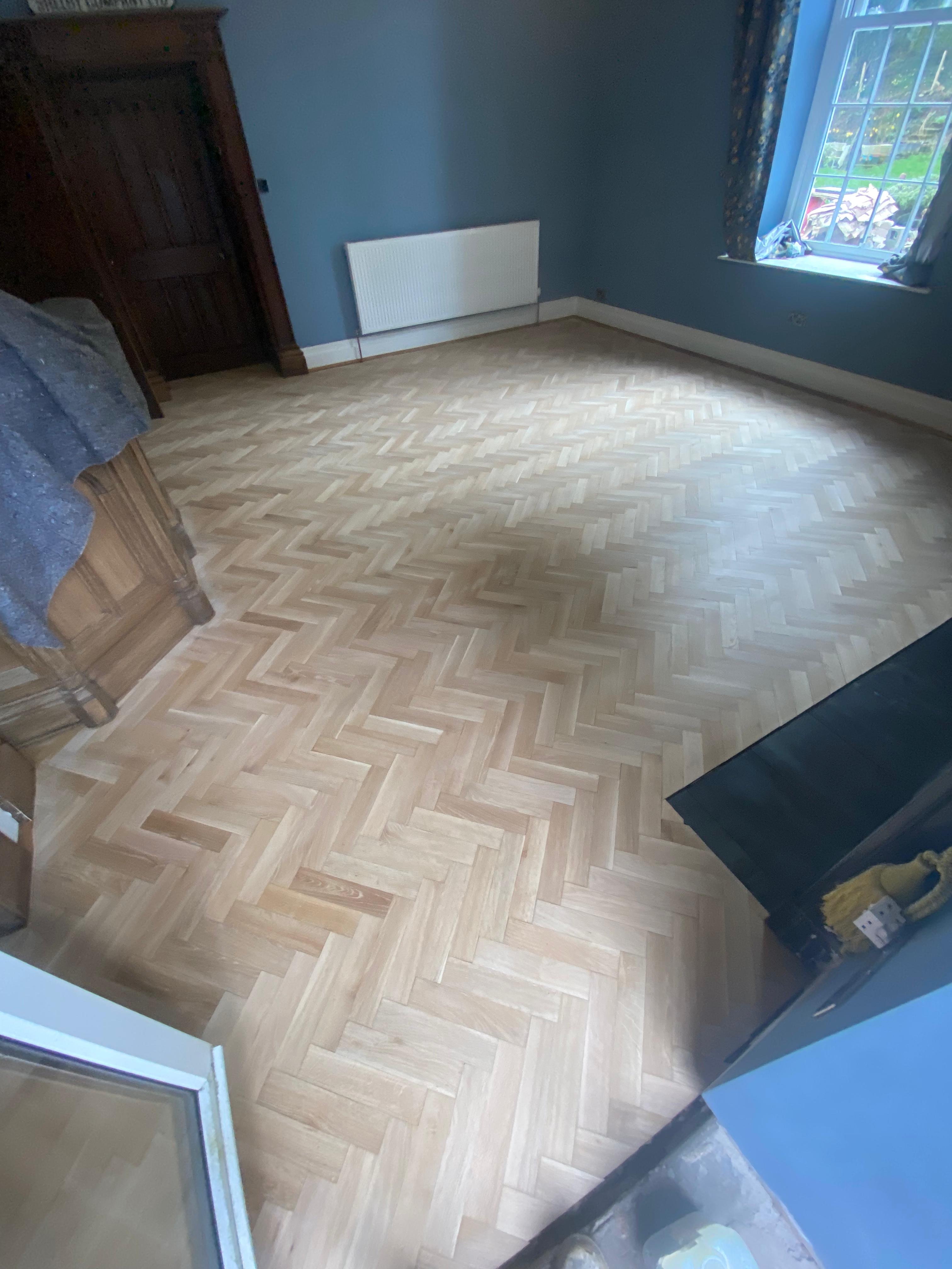 Parquet floor refinishing