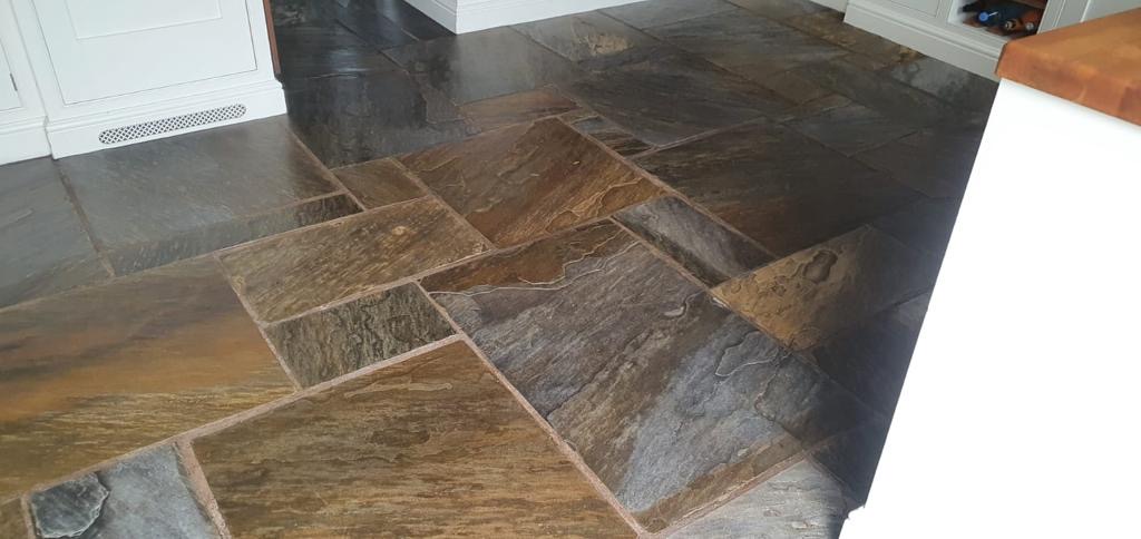 Slate floor restoration